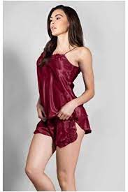 Saten Şortlu Gecelik Takımı